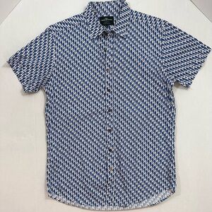 Rodd & Gunn Navy and White Geometric Shirt